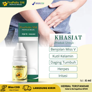 Obat Benjolan Area Miss V Jerawat Kutil Kelamin Daging Tumbuh Jengger Ayam Papiloma Bintik Hitam Kista Bartholin Herpes Kelamin Gatal Dan Iritasi Ruam Merah - Propolis SM