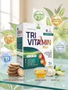 Viên uống Tri Vitamin B1 B6 B12 Plus –Hỗ trợ giảm đau dây thần kinh & tê bì chân tay (Hộp 100 viên)