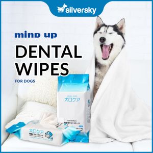 Mind Up - Kenko Care Dogs Alcohol-Free Dental Wipes | Made in Japan (30 sheets)
