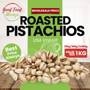 [USA Import] Roasted Pistachios (Normal/Jumbo Size Lightly Salted) | 1KG | 500g | Wholesale Price | 烘烤开心果