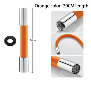Premium Kitchen Faucet Extension Hose 360° Rotatable Water Saving Pipe Connector Silicone Tube Extender for Efficient Plumbing