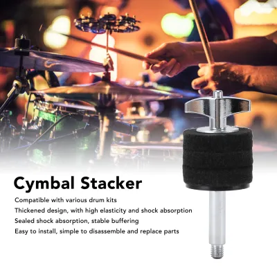 Cymbal Stacker Cymbal Boom Stand Aluminum Alloy Felt for Various Drum Kits