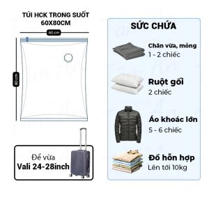 Túi hút chân không đựng quần áo chăn gối - Đa năng tiện dụng -Aeneas Shop