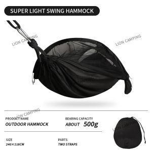 240X118CM Mosquito Net Hammock Portable Outdoor Hammock Camping Hiking Portable Hammock Quick Open