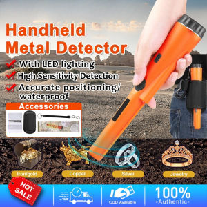 Handheld High-sensitivity Metal Detector 360° All-round Detection GP-Pointer Gold Detectors Waterproof Dustproof Pinpointers Built-in led Lights Gold Silver Detector Scanner Find Treasure Hunting Metal Gold Mines