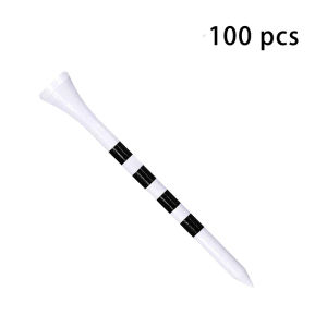 100Pcs Professional Golf Tees Red White 83mm