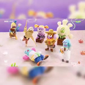 POPMART SpongeBob SquarePants Bikini Bottom Buddies Funny Plush Pendant v2 Blind pop mart SpongeBob keychain collectible figurine decorative gift
