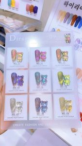 Sơn gel mắt mèo flash 9 màu Dirse tặng kèm bảng mầu