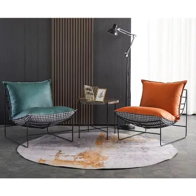 Sofa đơn giản nhẹ nhàng sang trọng Ghế lười đơn kiểu Bắc Âu phòng khách ban công ghế cafe chill