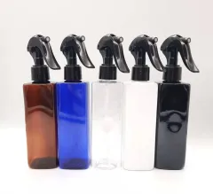 SMARTBUYER-1 PIECE 200 ML empty spray bottle - Refillable and Transparent  round plastic bottle for multi purpose use - 1 bottle