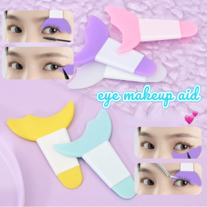 Eyeliner Template Silicone Eye Makeup Stencils Eyelash Baffle Mascara Shield Applicator Guard Pads