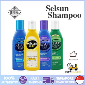 SG [In Stock] Selsun Gold Blue Shampoo Green Purple Treatment 200mL Medically Proven Treatment For Dandruff Control