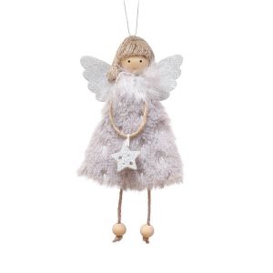 Elegant Star-Skirted Angel Ornament - Chic Christmas Decor to Elevate Holiday Charm