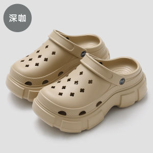 [Free Shipping] Solid-Color Minimalist Non-Slip Clogs For Women Suitable For Summer Wear With Arch Support Beach-Friendly Durable And Featuring A Thick Sole