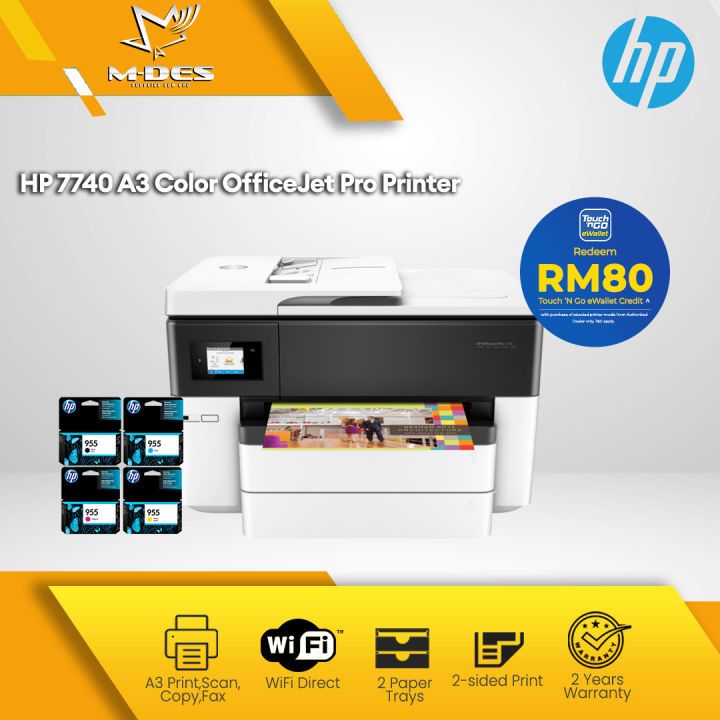 HP OfficeJet Pro 7740 A3 Wide Format Wireless All In One Printer G5J38A ( Print, Scan, Copy
