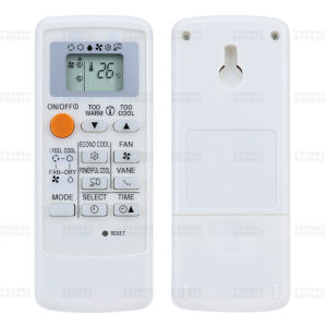 MITSUBISHI รีโมทแอร์ สำหรับ แอร์มิตซูบิชิ รุ่น Mr.Slim ECONO ขอบจอสีบรอนเงิน REMOTE สีขาว