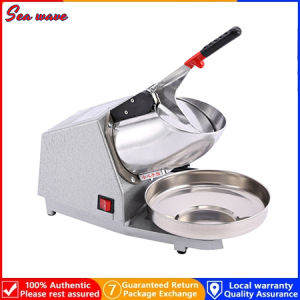 【Dual Blades】Electric double-blade ice crusher for crushing ice commercial shaved ice milk tea shop
