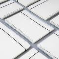 A5/A6/B5 Transparent PP binder line grid spiral notebook double spring college school office notepad. 
