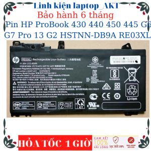 Pin dùng cho Laptop HP ProBook RE03XL 430 G6 430 G7 440 G6 440 G7 450 G6 450 G7 445 G6 445 G7 Pro 13 G2 HSTNN-DB9A