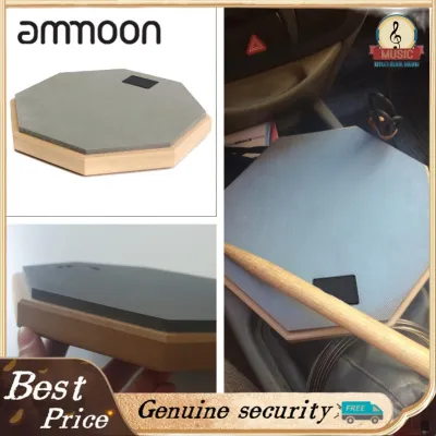 ammoon Drum Pad Non Slip Design Rubber Drum Pad Exercise Drum Environmental Protection Percussion Drum for Musical Instrument