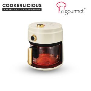La gourmet Crystalline Air Fryer 4L - Easy Clean Oil Free Smokeless No Coating