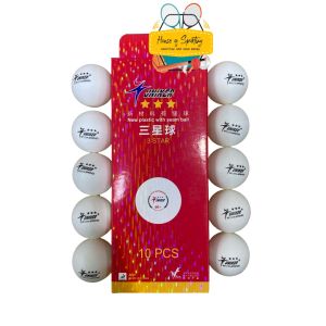 Bola Pingpong Uniker 3 Stars Isi 10 Kotak Merah