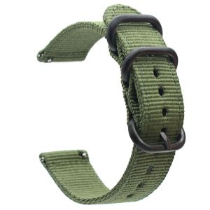 Zenia 18mm 22mm Replacement Skin-friendly Nylon Watch Strap for Garmin Forerunner 265 265S 255 255S Music Venu 2 2S Vivoactive 4 4S Vivomove 3S Rey Captain Marvel First Avenger Forerunner265 Forerunner265S Venu2 Venu2S Sport Smart Watch Accessories