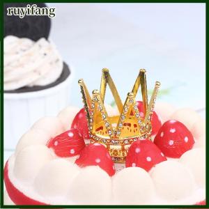 ruyifang เครื่องประดับผมรูปมงกุฎทำจากโลหะอุปกรณ์ตกแต่งผมสำหรับของเล่นในบ้านตุ๊กตา