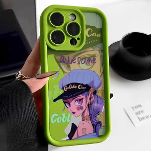 Compatible with iphone 14 Pro Max Phone Case A cartoon girl in a hat 12 13 14 15 11 Pro Max Casing silicone xr xs Max 7 8 Plus