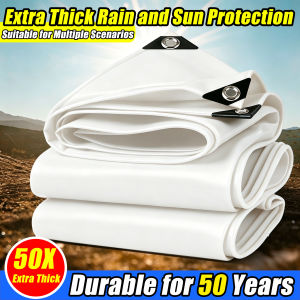 【50 times thicker Upgrade】99 years unbreakable WATERPROOF TRAPAL LONA TOLDA TARPAULIN Original size 16ftx26ft high quality tarpulin Multiple size savailable (trapal waterproof makapal tarpaulin trapal tolda rain cover makapal sale trapal rainproof) 【50 ti