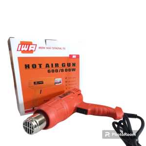 NANKAI Hot Air Gun 2 Tingkat Panas Heat Gun Hijau Blower Pemanas Hotgun Pistol Pemanas Lengkap Kepala Corong 2pc
