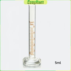 C.N. Glass Measuring Cylinder 5ml/10ml/25ml/50ml/100ml Laboratory Measure Tube