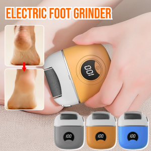 Electric Foot Grinder Rechargeable Callus Dead Skin Remover with LED Light and 2 Roller Heads Foot Scrub Shaver
