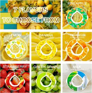 Flavored Water Bottle Air Up Water Bottle with Flavor Pods Air Up Flavor Water Bottle Water Bottle for Kids Air Up (1 bottle (25 oz/750 ml) + 3 pods in random flavors)