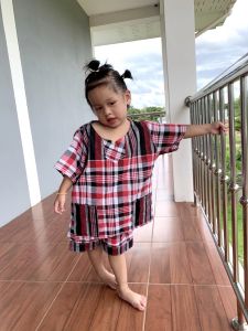 ชุดผ้าขาวม้าเด็ก รหัสชด สีเขียว กางเกง กางไฟ ฟรีแซมปิก เรียดร้านเสื้อผ้าขาวม้าเด็ก ฟรี