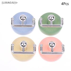 [LIXIAOJU] Punch-free Strong Adhesive Hook For Bathroom And Kitchen Door Storage With Macaron Color And Rotatable
