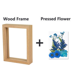 Wood Picture Frames Double Sided Glass Plant Specimen Frame for DIY Pressed Flowers Dried Leaf Display Table Art Decoration