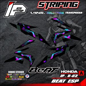 (cod) sticker motor BEAT ESP- sticker striping variasi list honda BEAT ESP IP.B-02