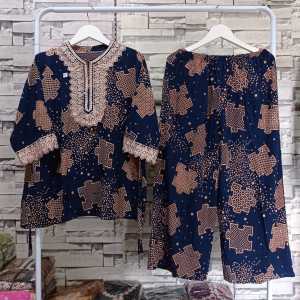 Setelan Wanita Jumbo LD 130 Bahan Rayon Tebal Halus Adem Dan Nyaman