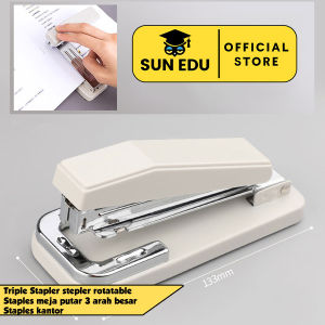 Triple Stapler rotatable/ Staples meja putar 3 arah besar/ Staples kantor