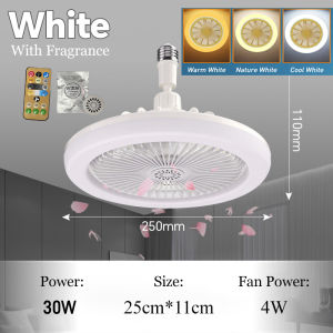 3 in 1 Ceiling Fan Light With Remote Control 3Colors 3Wind Speed Ceiling Fan With Light For Bedroom Living Room Kitchen