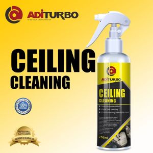 CHEESEFUN STORE Car Roof Cleaner Interior Interior Washfree Fabric Roof Foam Decontamination Cleaner 256ML