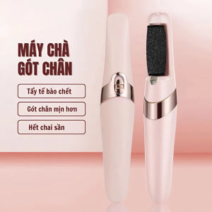 Máy Chà Gót Chân Điện Mini 2 Tốc Độ Có Đèn Led – Tẩy Da Chết Làm Mịn Gót Chân Nứt Nẻ Sần Sùi Nhanh Chóng