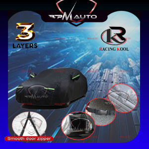 TOYOTA Series RACINGKOOL Zipper Car Cover Premium Keep temperature Wear-resistant Waterproof Sun-proof Alphard Vellfire