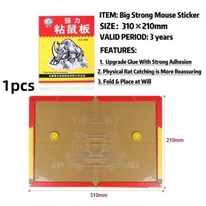Big Size Mouse Board Sticky Mice Glue Trap High Effective Rodent Rat Snake Bugs Catcher
