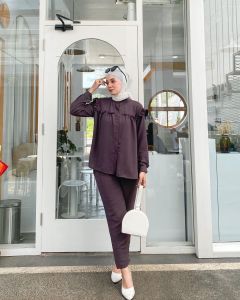 ONE SET CRINKLE PREMIUM / SETELAN WANITA TERBARU 2023 / TWO PIECE SET WANITA / ONE SET KEMEJA WANITA IMPORT / SETELAN WANITA KOREAN STYLE / SET CRINKLE PREMIUM DEWASA / SET WANITA IMPORT TERBARU KEKINIAN / SET BLOUSE DAN CELANA TERBARU