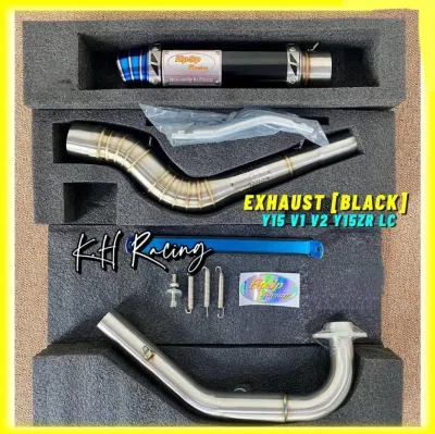 EXHAUST CHAMBER OPEN HPSP RACING (BLACK) Y16ZR Y15ZR LC135 FULL SYSTEM HIGH RACING PERFORMANCE