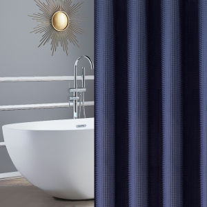 【Mall Quality】Waffle shower curtain makapal with 12pcs hooks Bathroom Curtain Waterproof Makapal Shower Curtain Bathroom Curtains Makapal Washable Cloth Thick Waffle Cloth Shower Curtains Bathroom Waterproof Shower Curtain Waffle Shower Curtain Makapal