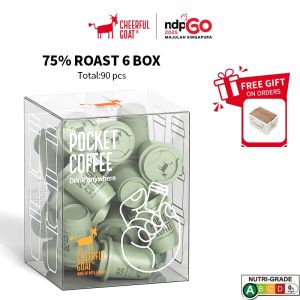 【Cheerful Goat】 Coffee Powder Freeze Dried Coffee Evacuated Crisper Box 90pcs