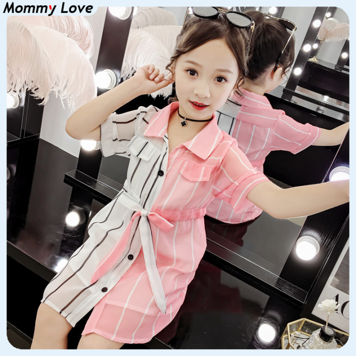 623MML Children's Fashion High Quality korean dress for kids girl casual  clothes to to to to to to to 10 to 11 to 12 to 13 to 14 year 